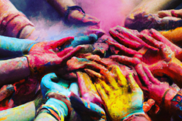 Colorful Holi, india fest, photograph