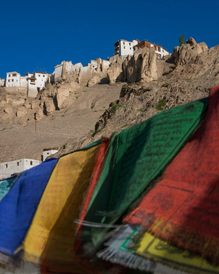 Prayer flags at Lamayuru, Ladakh, India